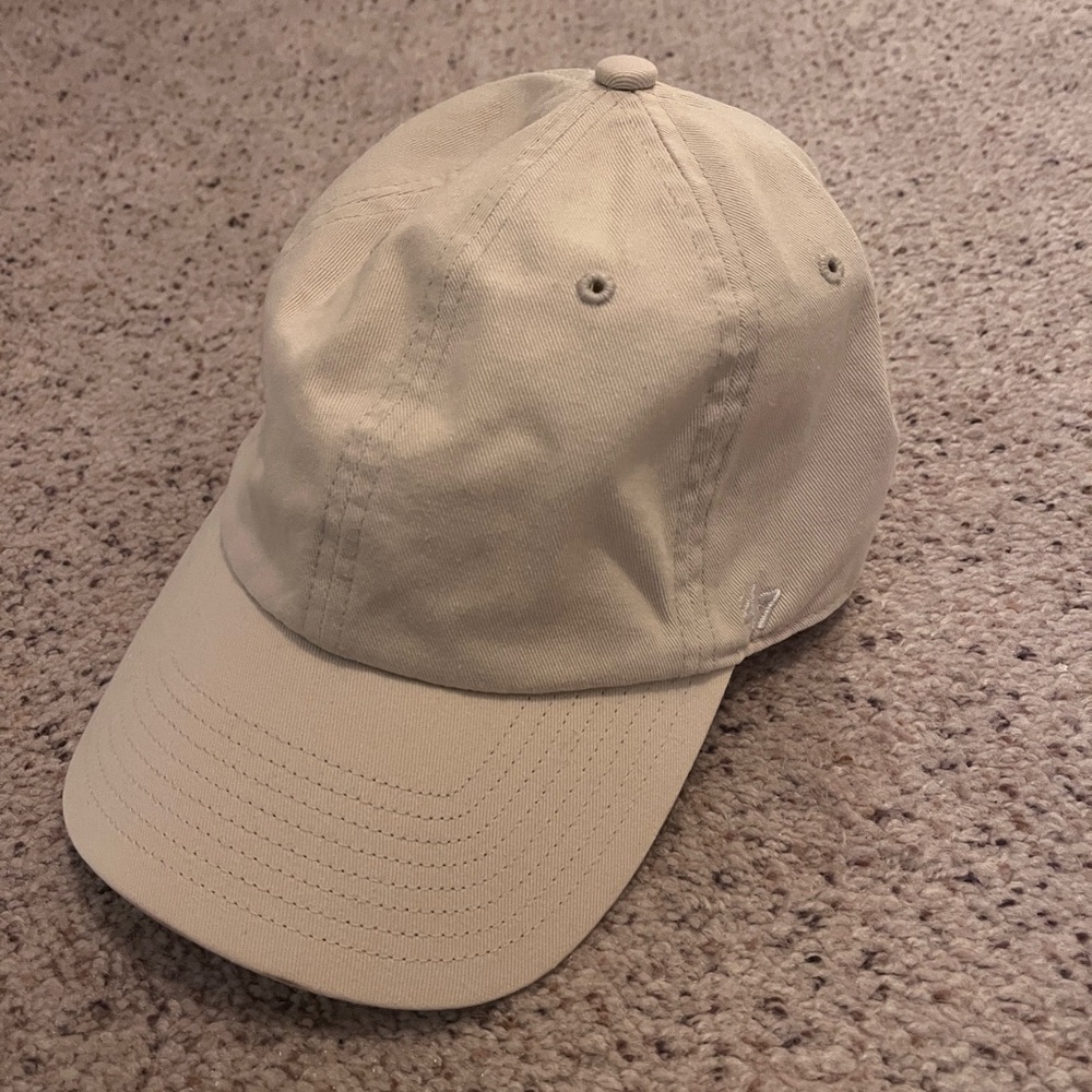 Cream Blank Baseball Cap